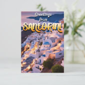 サントリーニからの挨拶 サンキューカード (スタンド正面)