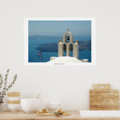 サントリーニのイメロビグリにある教会 ポスター (キッチン)