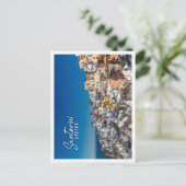 サントリーニのギリシャの島の素晴らしい旅行パノラマ ポストカード (スタンド正面)