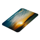 サントリーニの夕日(ギリシャ) マグネット (左側)