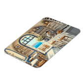 サントリーニの小さなコーヒーショップ マグネット (左側)