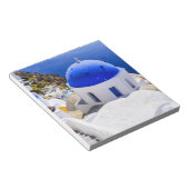 サントリーニの教会ノート ノートパッド (アングル)