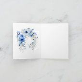 サントリーニの景色が美しい「ありがとう」カード 招待状 (内部)