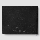 サントリーニの黄金の時間の思い出 - ロマンチック ゲストブック (裏面)