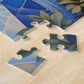 サントリーニアイランドイラストレーション |トラベルアート ジグソーパズル (側面)