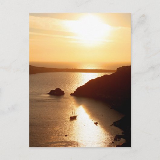 サントリーニアイランドギリシャ ポストカード (正面)