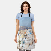 サントリーニアイランドブリス#3 #wall #art エプロン (着用した状態)