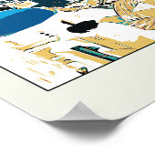 サントリーニイラストレーションギリシャポストカード ポスター (角)