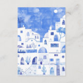 サントリーニウェディングレセプション エンクロージャーカード (裏面)