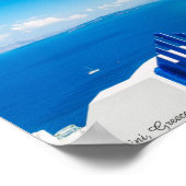 サントリーニギリシャのポスター ポスター (角)