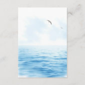 サントリーニギリシャの水結婚色の詳細QR エンクロージャーカード (裏面)