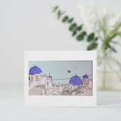 サントリーニギリシャアイランド写真はがき ポストカード (スタンド正面)