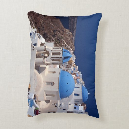 サントリーニギリシャアクセント枕 アクセントクッション (裏面(縦))