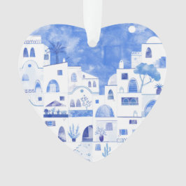 サントリーニギリシャウォーターオーナメント オーナメント