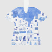 サントリーニギリシャウォーターオーナメント オーナメント (正面)