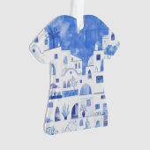 サントリーニギリシャウォーターオーナメント オーナメント (正面)