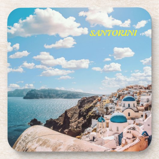 サントリーニギリシャビーチハウス コースター (正面)