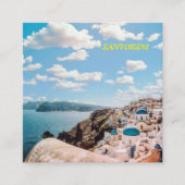 サントリーニギリシャビーチハウス スクエア名刺 (正面)