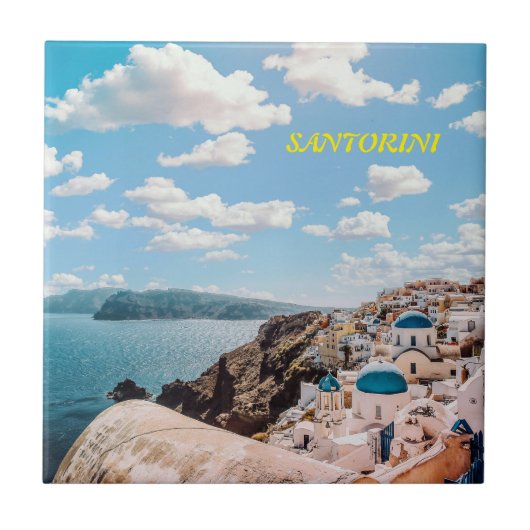 サントリーニギリシャビーチハウス タイル (正面)