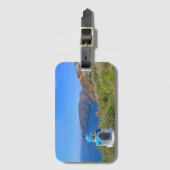 サントリーニギリシャブルードメッドチャーチ ラゲッジタグ (正面縦)