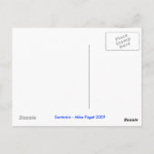 サントリーニギリシャポストカード ポストカード (裏面)