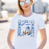 サントリーニギリシャマーホリデイ Tシャツ