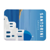 サントリーニギリシャレトロヴィンテージ マグネット (横)