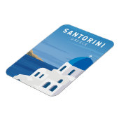 サントリーニギリシャレトロヴィンテージ マグネット (左側)