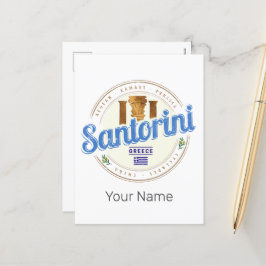 サントリーニギリシャヴィンテージエーゲアンキクラデス島 シーズンポストカード