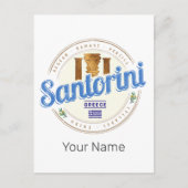 サントリーニギリシャヴィンテージエーゲアンキクラデス島 シーズンポストカード (正面)