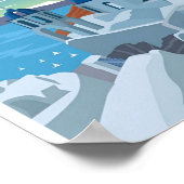 サントリーニギリシャヴィンテージギリシャ旅行ポスター ポスター (角)