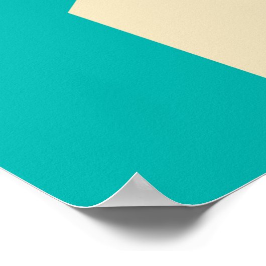 サントリーニギリシャヴィンテージ旅行ポスター ポスター (角)