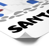 サントリーニギリシャヴィンテージ ポスター (角)