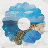 サントリーニギリシャ国外結婚したの目的地 ワイングラスタグ (裏面)