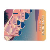 サントリーニギリシャ土産アイコニック マグネット (横)