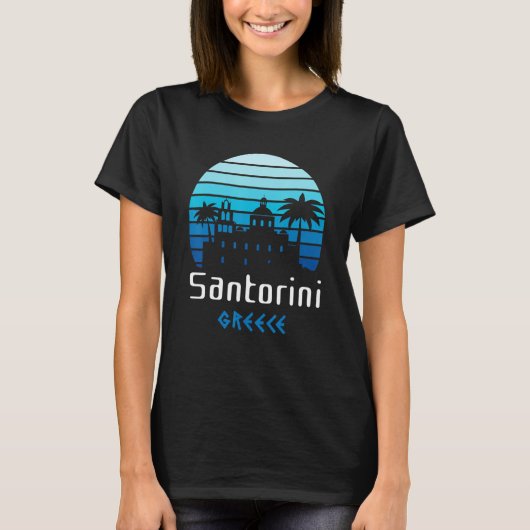 サントリーニギリシャ土産 Tシャツ (正面)