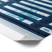 サントリーニギリシャ夏のポスター ポスター (角)