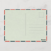 サントリーニギリシャ島水彩旅行記念 ポストカード (裏面)