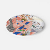 サントリーニギリシャ建築 ペーパープレート (アングル)