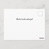 サントリーニギリシャ旅行水の色 ポストカード (裏面)