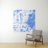 サントリーニギリシャ水彩町並 タペストリー (インサイチュ(横))