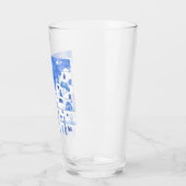 サントリーニギリシャ水彩画 タンブラーグラス (左)