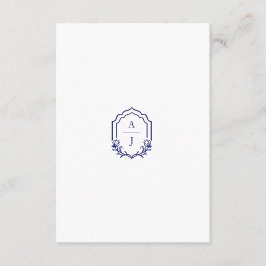 サントリーニギリシャ水結婚色の詳細 エンクロージャーカード (裏面)