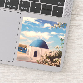 サントリーニギリシャ海旅行ビニールステッカー シール