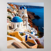 サントリーニギリシャ美しいサンシーハウス ポスター (正面)