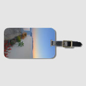 サントリーニギリシャ通りプラントサンセット ラゲッジタグ (正面横)