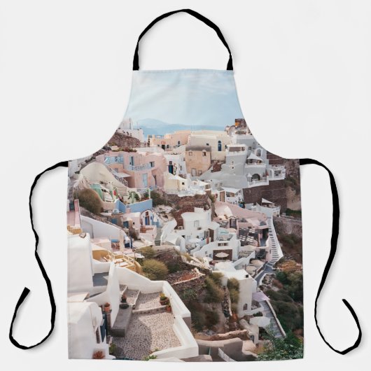 サントリーニギリシャ エプロン (正面)