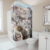 サントリーニギリシャ シャワーカーテン (インサイチュ)