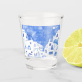 サントリーニギリシャ ショットグラス (正面)