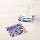 サントリーニギリシャ スクエアペーパーコースター (インサイチュ)